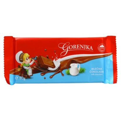 Gorenjka – oryginalna słoweńska czekolada mleczna (80 g)